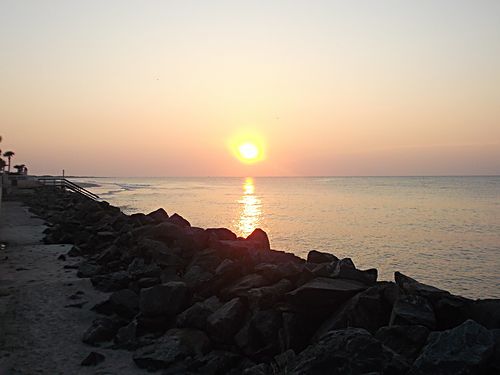Sunrise along the jetty walk